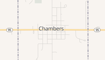 Chambers, Nebraska map