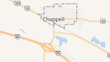Chappell, Nebraska map