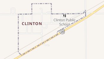Clinton, Nebraska map