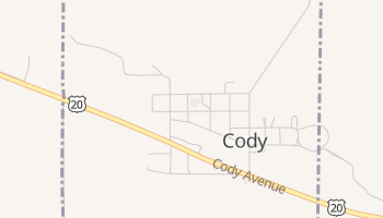 Cody, Nebraska map