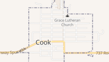 Cook, Nebraska map