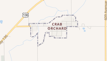 Crab Orchard, Nebraska map