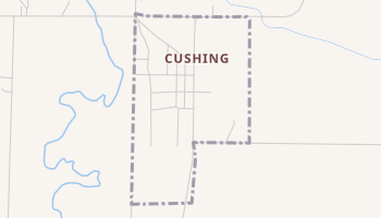 Cushing, Nebraska map