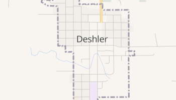 Deshler, Nebraska map