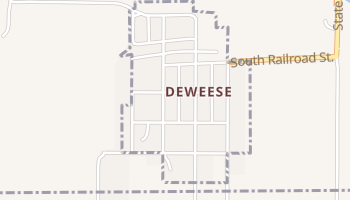 Deweese, Nebraska map