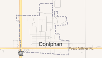 Doniphan, Nebraska map