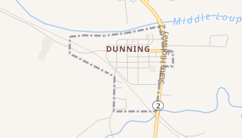 Dunning, Nebraska map