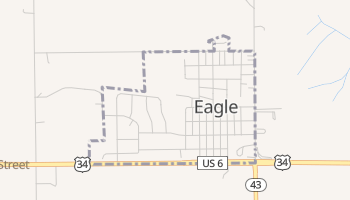 Eagle, Nebraska map