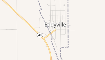 Eddyville, Nebraska map