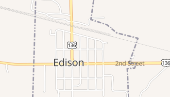 Edison, Nebraska map