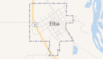 Elba, Nebraska map