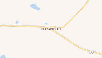 Ellsworth, Nebraska map