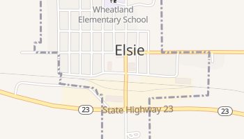 Elsie, Nebraska map