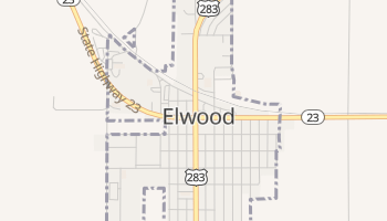 Elwood, Nebraska map