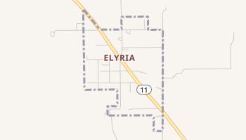 Elyria, Nebraska map