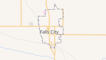Falls City, Nebraska map