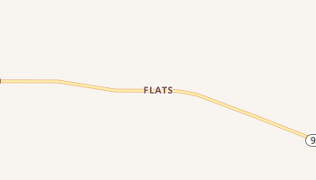 Flats, Nebraska map