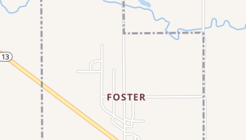 Foster, Nebraska map
