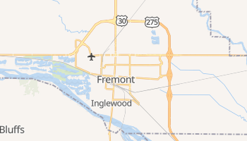 Fremont, Nebraska map