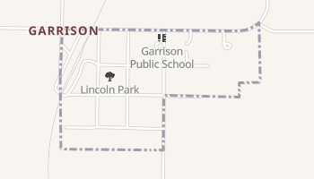Garrison, Nebraska map
