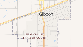 Gibbon, Nebraska map
