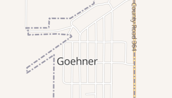 Goehner, Nebraska map
