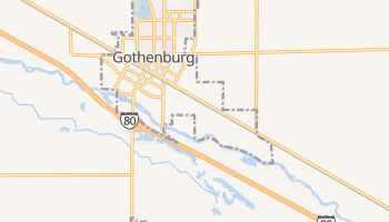 Gothenburg, Nebraska map