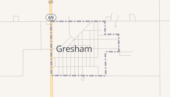 Gresham, Nebraska map