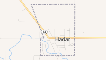 Hadar, Nebraska map