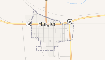 Haigler, Nebraska map