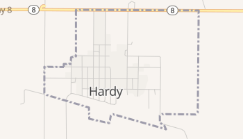 Hardy, Nebraska map