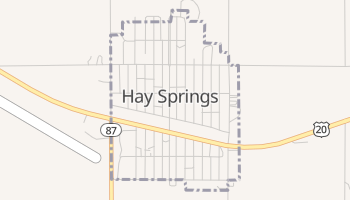 Hay Springs, Nebraska map