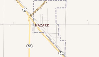 Hazard, Nebraska map