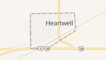Heartwell, Nebraska map
