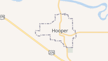 Hooper, Nebraska map