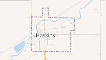 Hoskins, Nebraska map