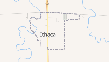 Ithaca, Nebraska map