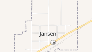 Jansen, Nebraska map