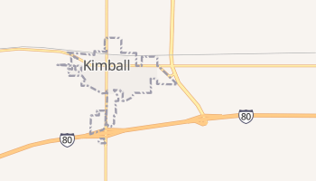 Kimball, Nebraska map