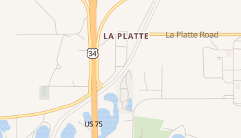 La Platte, Nebraska map