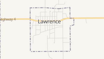 Lawrence, Nebraska map