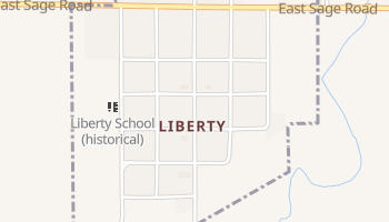 Liberty, Nebraska map