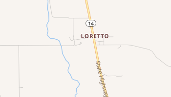 Loretto, Nebraska map