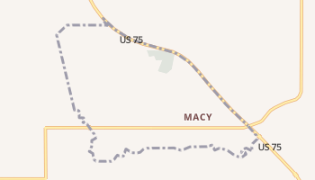 Macy, Nebraska map