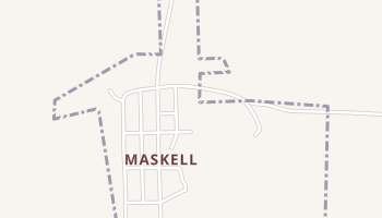 Maskell, Nebraska map