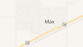 Max, Nebraska map