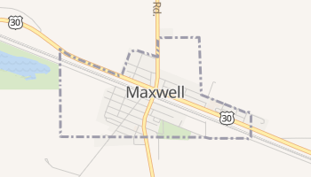 Maxwell, Nebraska map