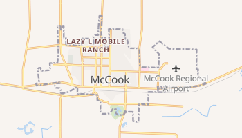 McCook, Nebraska map