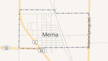 Merna, Nebraska map