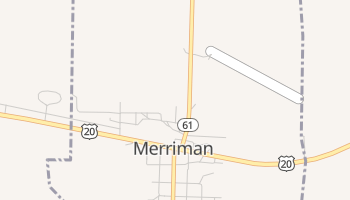 Merriman, Nebraska map